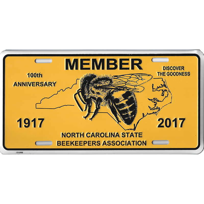 NCSBA Anniversary Member Vehicle Tag